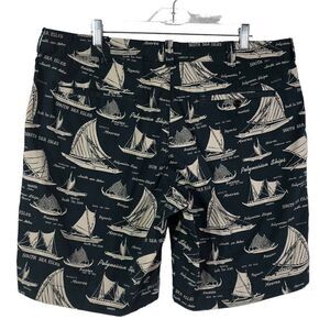 J. Crew Men's Boat Patterned navy blue Stanton Short Size 38 ships nautical sail